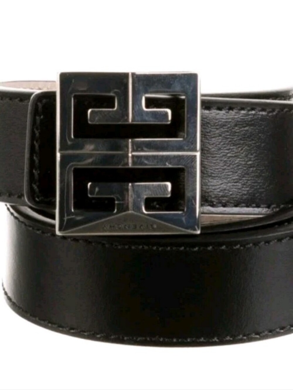 New Givenchy 4GBelt Black Leather Sz 41"/LMade In Spain Classic Beautiful Unisex